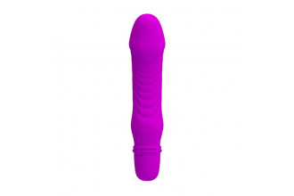 Фиолетовый мини-вибратор Stev -13,5 см.