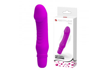 Фиолетовый мини-вибратор Stev -13,5 см.
