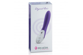 Фиолетовый вибратор Mystim Elegant Eric - 27 см.