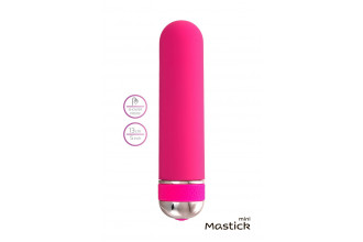 Розовый нереалистичный мини-вибратор Mastick Mini - 13 см.