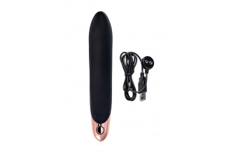 Черный вибратор Waname D-Splash Waterfall - 21,3 см.