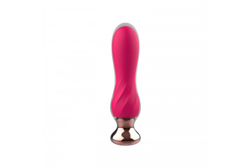 Розовый мини-вибратор Mini Vibrator с пультом ДУ - 12,5 см.