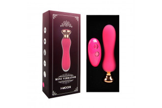 Розовый мини-вибратор Mini Vibrator с пультом ДУ - 12,5 см.