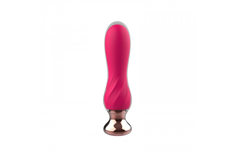 Розовый мини-вибратор Mini Vibrator с пультом ДУ - 12,5 см.
