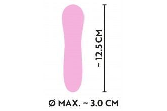 Розовый мини-вибратор Cuties 2.0 - 12,5 см.
