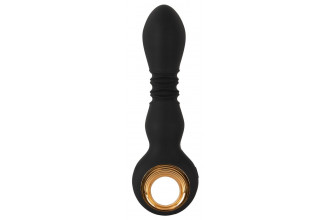 Черный вибратор с мощной поступательной стимуляцией Strong Thrusting Vibrator