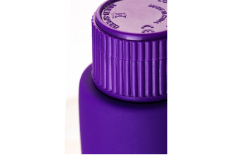 Фиолетовый вибратор с шишечками - 17 см.