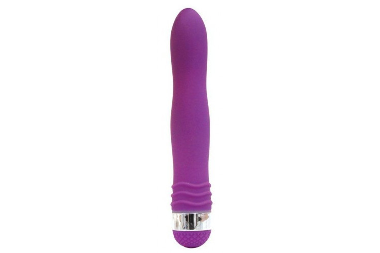 Фиолетовый эргономичный вибратор Sexy Friend - 17,5 см.