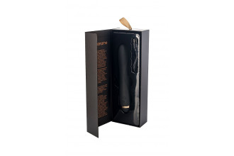 Чёрный вибратор WANAME Storm со стимулирующими рёбрами - 22,5 см. Чёрный вибратор WANAME Storm со стимулирующими рёбрами - 22,5 см.