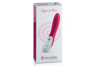 Ярко-розовый вибратор Mystim Elegant Eric - 27 см.