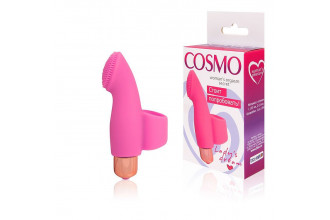Розовый клиторальный стимулятор Cosmo