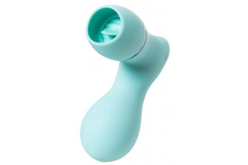 Мятный вакуум-волновой стимулятор клитора с язычком DINGO