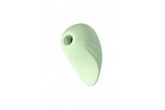 Салатовый вакуум-волновой стимулятор клитора Satisfyer Pearl Diver