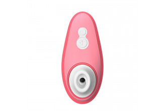 Розовый бесконтактный клиторальный стимулятор Womanizer Liberty 2