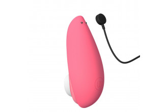 Розовый бесконтактный клиторальный стимулятор Womanizer Liberty 2