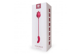 Розовый вибромассажер Rose Pro 8