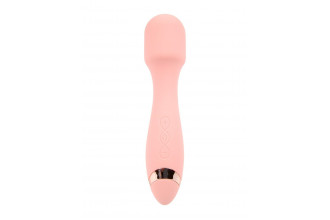 Нежно-розовый силиконовый wand-вибратор - 18,5 см.