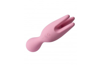 Розовый универсальный вибратор Nymph с подвижными щупальцами