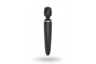 Черный вибратор Satisfyer Wand-er Woman
