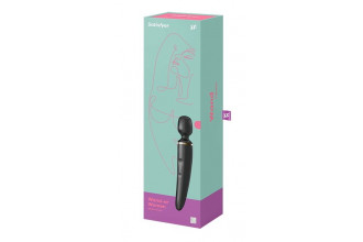 Черный вибратор Satisfyer Wand-er Woman