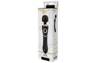 Черный жезловый вибратор MONICA - 24,1 см. Черный жезловый вибратор MONICA - 24,1 см.