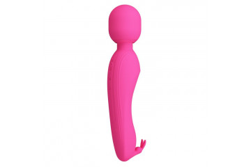 Розовый жезловый вибромассажер Curtis - 23,1 см.