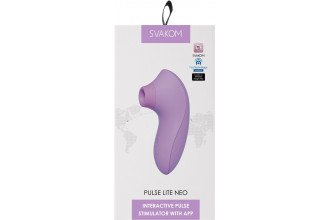 Фиолетовый мембранно-волновой клиторальный стимулятор Pulse Lite Neo Фиолетовый мембранно-волновой клиторальный стимулятор Pulse Lite Neo