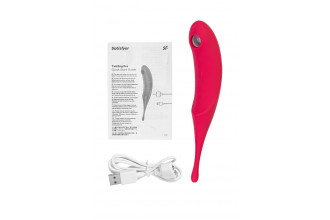 Красный вакуум-волновой стимулятор клитора Satisfyer Twirling Pro