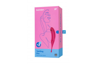 Красный вакуум-волновой стимулятор клитора Satisfyer Twirling Pro