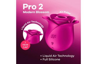 Ярко-розовый вакуум-волновой стимулятор Pro 2 Modern Blossom