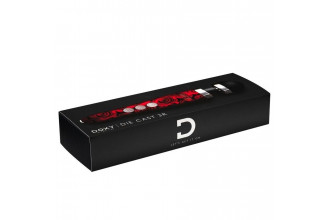 Красный беспроводной wand-вибратор Doxy Die Cast 3R с принтом в виде роз на рукояти - 28 см.