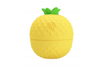 Желтый клиторальный стимулятор-ананас Pineapple Secret