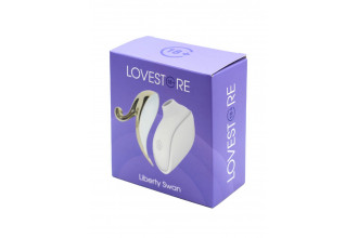 Белый вакуумный стимулятор клитора Liberty Swan