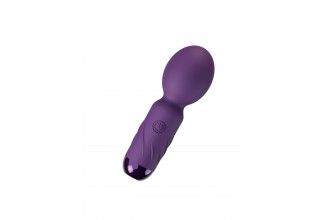 Фиолетовый мини-wand вибратор для стимуляции эрогенных зон
