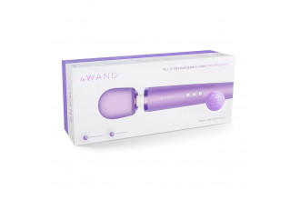 Сиреневый жезловый мини-вибратор Le Wand c 6 режимами вибрации