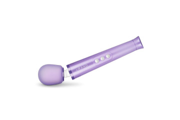 Сиреневый жезловый мини-вибратор Le Wand c 6 режимами вибрации