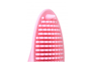 Нежно-розовая вибронасадка на палец Twity - 10,2 см.