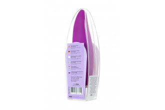 Фиолетовый клиторальный стимулятор с ресничками JOS ALICIA - 15,5 см.