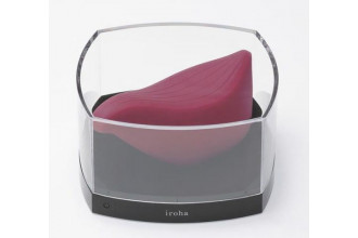 Бордовый клиторальный стимулятор IROHA TORI