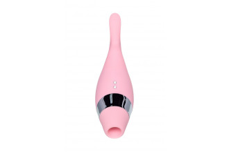 Розовый многофункциональный стимулятор Dahlia - 14 см.