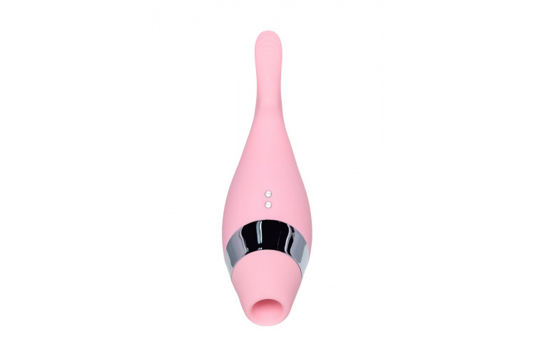 Розовый многофункциональный стимулятор Dahlia - 14 см.