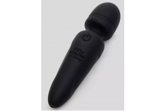 Черный мини-wand Sensation Rechargeable Mini Wand Vibrator - 10,1 см.