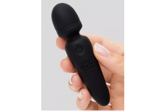 Черный мини-wand Sensation Rechargeable Mini Wand Vibrator - 10,1 см.