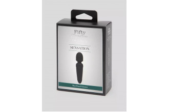 Черный мини-wand Sensation Rechargeable Mini Wand Vibrator - 10,1 см.