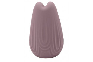 Сиреневый перезаряжаемый вибратор Vase - 7,4 см.