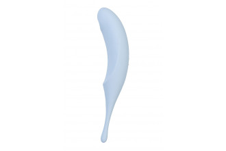 Голубой вакуум-волновой стимулятор клитора Satisfyer Twirling Pro