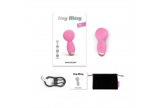 Розовый мини-wand вибратор Itsy Bitsy Mini Wand Vibrator