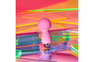 Розовый мини-wand вибратор Itsy Bitsy Mini Wand Vibrator