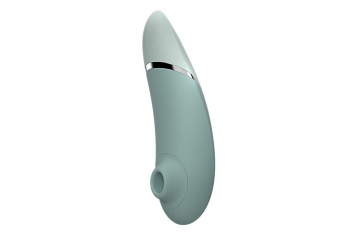 Зеленый бесконтактный клиторальный стимулятор Womanizer Next