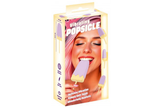 Сиреневый мини-вибратор в форме пломбира Vibrating Popsicle